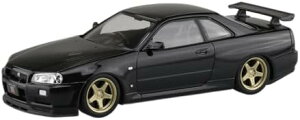 ���������ގ�(AOSHIMA) �y�v�� �X�i�b�v�L�b�g No.12CU-BP �j�b�T�� R34�X�J�C���C��GT-R �J�X�^���z�C�[��(�u���b�N�p�[��) 1/32�X�P�[�� �F�����ς݃v�����f���y���ꌧ�֔����s�ł��z