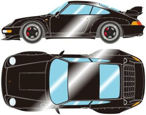VISION 1/43 �|���V�F 911 (993) GT2 �X�g���[�g 1996 ���^���b�N�u���b�N (�u���b�N�z�C�[��) �����i VM114J�y���ꌧ�֔����s�ł��z