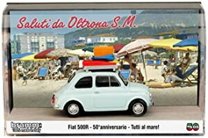 �u���� 1/43 �t�B�A�b�g 500R 1972-2022 50���N�L�O �C�^���A�̋x�� BRUMM FIAT 500R VACANZE ITALIANE 50 ANNIVERSAR�y���ꌧ�֔����s�ł��z