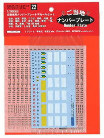 フジミ模型 1/24 ディテールアップパーツシリーズNo.22 ご当地ナンバープレートデカール Dup-22【配送日時指定不可】