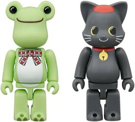 BE＠RBRICK かえるのピクルス & NY＠BRICK 黒ねこ ピエール 100％ 2体セット 各全高約70/65mm ノンスケール塗装済み 完成品 フィギュア【沖縄県へ発送不可です】