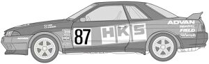 1/24 C`AbvV[Y No.304 HKS SKYLINE(XJCC GT-R [BNR32 Gr.Adl] 1992) vfyꌧ֔słz