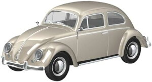 青島文化教材社 1/32 楽プラ スナップキット No.20-LB フォルクスワーゲン ビートル ライトベージュ 色分け済みプラモデル (自動車)【沖縄県へ発送不可です】