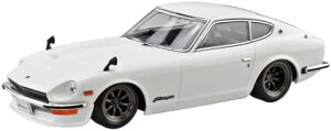 青島文化教材社(AOSHIMA) 1/32 楽プラ スナップキット No.15CU-WH ニッサン S30 フェアレディZ カスタム ホワイト 色分け済みプラモデル (自動車)【沖縄県へ発送不可です】