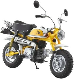 青島文化教材社(AOSHIMA) スカイネット 1/12 完成品バイク ホンダ モンキー プラズマイエロー【沖縄県へ発送不可です】