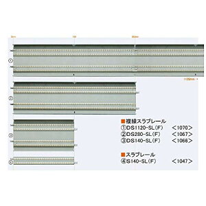 TOMIX Nゲージ 1070 複線スラブレール DS1120-SL (F) (2本セット)【沖縄県へ発送不可です】
