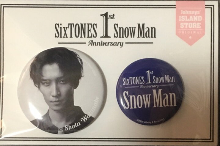 楽天市場】 【新品】 2021 Snowman・【缶バッジ】・渡辺翔太・一周年  