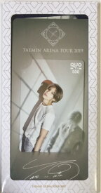 【新品】TAEMIN from SHINee　（しゃいに）・・【クオカード＆ケース】・　テミン from SHINee TAEMIN ARENA TOUR 2019 広島・最新コンサート会場販売・・