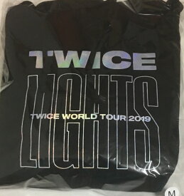 【新品】TWICE 2019・・【ビッグフーディ】・ パーカー　黒　M・TWICE WORLD TOUR 2019 ‘TWICELIGHTS’ IN JAPAN・・
