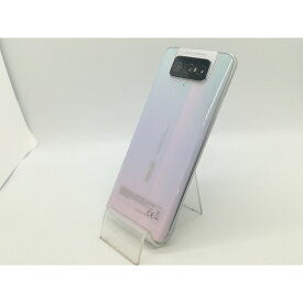 【中古】ASUS 国内版 【SIMフリー】 ZenFone 7 パステルホワイト 8GB 128GB ZS670KS-WH128S8【OSU301】保証期間1ヶ月【ランクB】