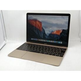 【中古】Apple MacBook 12インチ CoreM:1.1GHz 256GB ゴールド MK4M2J/A (Early 2015)【新宿2】保証期間1ヶ月【ランクC】