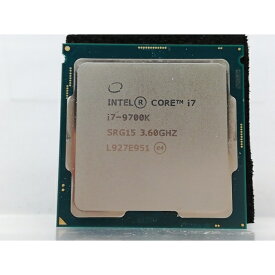 【中古】Intel Core i7-9700K (3.6GHz/TB:4.9GHz/SRG15/R0) bulk LGA1151/8C/8T/L3 12M/UHD630/TDP95W【大宮東口】保証期間1週間