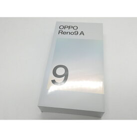 【未使用】Oppo ymobile 【SIMフリー】 OPPO Reno9 A ムーンホワイト 8GB 128GB A301OP【新橋烏森通り】保証期間3ヶ月