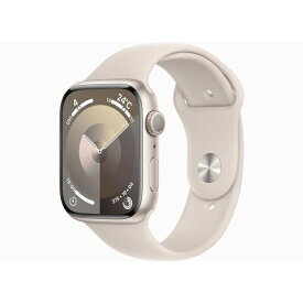 【未使用】Apple Apple Watch Series9 45mm GPS スターライトアルミニウムケース/スターライトスポーツバンド(S/M) MR963J/A【立川フロム中武】保証期間3ヶ月