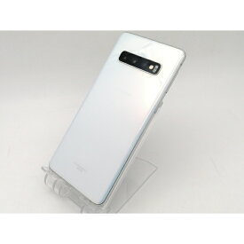 【中古】SAMSUNG docomo 【SIMロック解除済み】 Galaxy S10 SC-03L Prism White【ECセンター】保証期間1ヶ月【ランクC】