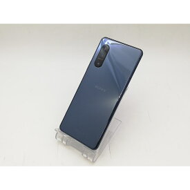 【中古】SONY au 【SIMロック解除済み】 Xperia 5 II ブルー 8GB 128GB SOG02【ECセンター】保証期間1ヶ月【ランクC】