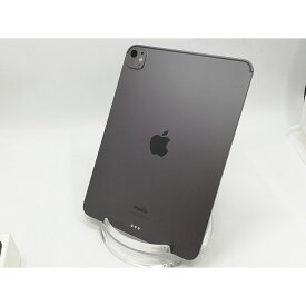 【中古】Apple 【Wi-Fi】 11インチ iPad Pro（M4/2024） 256GB スペースブラック 標準ガラス MVV83J/A【ECセンター】保証期間1ヶ月【ランクA】