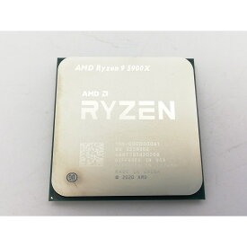 【中古】AMD Ryzen 9 5900X (3.7GHz/TC:4.8GHz) BOX AM4/12C/24T/L3 64MB/TDP105W【ECセンター】保証期間1週間