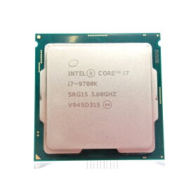 【中古】Intel Core i7-9700K (3.6GHz/TB:4.9GHz/SRG15/R0) bulk LGA1151/8C/8T/L3 12M/UHD630/TDP95W【ECセンター】保証期間1週間