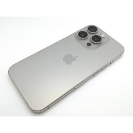 【中古】Apple SoftBank 【SIMフリー】 iPhone 15 Pro 128GB ナチュラルチタニウム MTU93J/A【鹿児島中町】保証期間1ヶ月【ランクA】