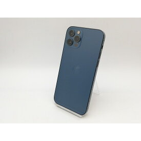 【中古】Apple au 【SIMロック解除済み】 iPhone 12 Pro 256GB パシフィックブルー MGMD3J/A【鹿児島中町】保証期間1ヶ月【ランクC】