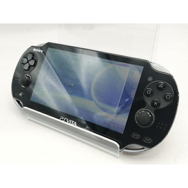 【中古】SONY PlayStation VITA Wi-Fiモデル クリスタルブラック PCH-1000 ZA01【川崎駅前】保証期間１ヶ月【ランクB】