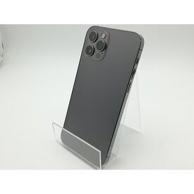【中古】Apple au 【SIMロック解除済み】 iPhone 12 Pro 256GB グラファイト MGM93J/A【柏】保証期間1週間【ランクC】