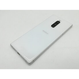 【中古】SONY au 【SIMロック解除済み】 Xperia 1 SOV40 ホワイト【中野】保証期間1ヶ月【ランクC】