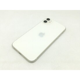 【中古】Apple au 【SIMロック解除済み】 iPhone 11 128GB ホワイト MWM22J/A【宇田川】保証期間1ヶ月【ランクB】