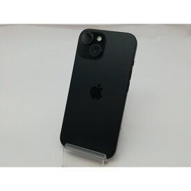 【中古】Apple au 【SIMフリー】 iPhone 15 128GB ブラック MTMH3J/A【新宿】保証期間1ヶ月【ランクA】