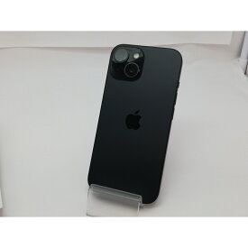 【中古】Apple au 【SIMフリー】 iPhone 15 128GB ブラック MTMH3J/A【新宿】保証期間1ヶ月【ランクA】