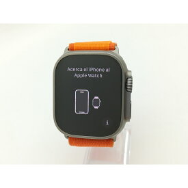 【中古】Apple Apple Watch Ultra 49mm Cellular チタニウムケース/オレンジアルパインループ M MQFL3J/A【三宮駅前】保証期間1ヶ月【ランクA】