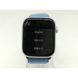 【中古】Apple Apple Watch Series9 45mm GPS シルバーアルミニウムケース/ウインターブルースポーツループ MR9F3J/A【日本橋3】保証期間1ヶ月【ランクA】