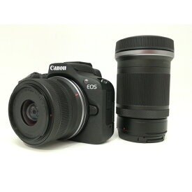 【中古】Canon EOS R50 ダブルズームキット ブラック【日本橋3】保証期間1ヶ月【ランクB】