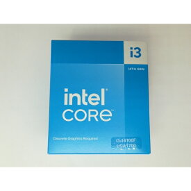 【未使用】Intel Core i3-14100F(3.5GHz) Box LGA1700/4C(P:4C/E:0C)/8T/L3 12M/PBP58W【日本橋3】保証期間1週間