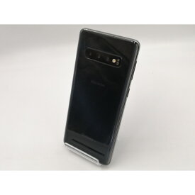 【中古】SAMSUNG docomo 【SIMロック解除済み】 Galaxy S10 SC-03L Prism Black【大須2】保証期間1ヶ月【ランクB】