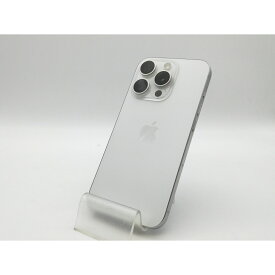 【中古】Apple 国内版 【SIMフリー】 iPhone 15 Pro 128GB ホワイトチタニウム MTU83J/A【大須2】保証期間1ヶ月【ランクA】