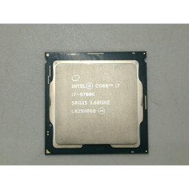 【中古】Intel Core i7-9700K (3.6GHz/TB:4.9GHz/SRG15/R0) bulk LGA1151/8C/8T/L3 12M/UHD630/TDP95W【博多】保証期間1週間