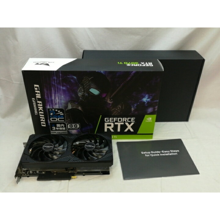 楽天市場】【中古】玄人志向 GG-RTX3070Ti-E8GB/DF RTX3070Ti 
