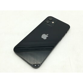 【中古】Apple au 【SIMロック解除済み】 iPhone 12 64GB ブラック MGHN3J/A【広島】保証期間1ヶ月【ランクB】