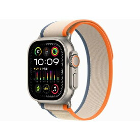 【未使用】Apple Apple Watch Ultra2 49mm Cellular チタニウムケース/オレンジ/ベージュトレイルループ(S/M) MRF13J/A【熊本】保証期間3ヶ月