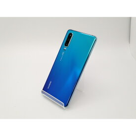 【中古】Huawei 国内版 【SIMフリー】 HUAWEI P30 オーロラ ELE-L29【三宮センター】保証期間1ヶ月【ランクB】