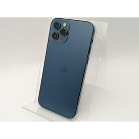 【中古】Apple au 【SIMロック解除済み】 iPhone 12 Pro 256GB パシフィックブルー MGMD3J/A【神保町】保証期間1ヶ月【ランクB】