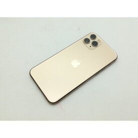 【中古】Apple au 【SIMロック解除済み】 iPhone 11 Pro 64GB ゴールド MWC52J/A【札幌南2条】保証期間1週間【ランクC】