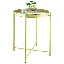 サイドテーブル トレイテーブル リビング ソファ テーブル ナイトテーブル 部屋飾り 組み立て簡単 オシャレ スチール
