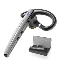 Bluetoothヘッドセット5.0 ワイヤレスブルートゥースヘッドセット高音質片耳内蔵マイクBluetoothイヤホン…