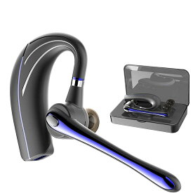 Bluetooth ヘッドセット5.0 高音質片耳 内蔵マイクBluetoothイヤホン ビジネス 快適装着 ハンズフリー通話 また日本技適マーク取得品/日本語取扱書
