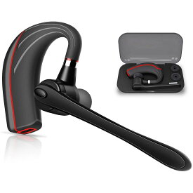 Bluetooth ヘッドセット5.0 高音質片耳 内蔵マイクBluetoothイヤホン ビジネス 快適装着 ハンズフリー通話 また日本技適マーク取得品/日本語取扱書