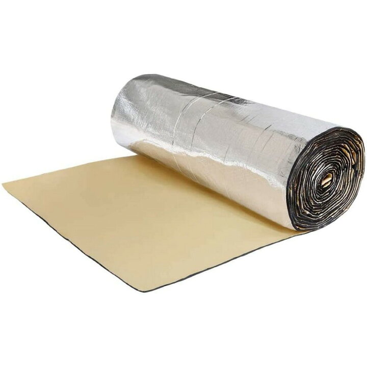 楽天市場 断熱シート 車 断熱材 車用断熱マット 遮音防音材料 断熱マット ドア断熱 アルミ箔 フォーム シルバー 熱反射 吸音 エンジン用 遮音材料 断熱 防音材料 厚さ5mm 100cm 0cm Amor