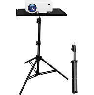 プロジェクター台 三脚式 プロジェクタースタンド 照明スタンド 61cm〜156cm 3段階 高さ調整機能 折り畳…